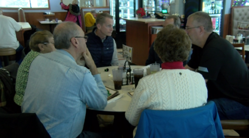 Paul Wassgren, vying for Tiffany’s Congress seat, makes campaign stop in Merrill